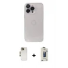MARSİLYAN™- iPhone 13 Pro Max Kılıf Ufuk Minimal Özel Seri - Siyah Bilvis Hayalet Cam Ekran Koruyucu + Shine Kamera Lens - GD