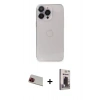 MARSİLYAN™- iPhone 13 Pro Max Kılıf Ufuk Minimal Özel Seri - Siyah Bilvis Hayalet Cam Ekran Koruyucu + Rainbow Kamera Lens Koruma Cam - KI