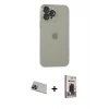 MARSİLYAN™- iPhone 13 Pro Max Kılıf Ufuk Minimal Özel Seri - Siyah Bilvis Hayalet Cam Ekran Koruyucu + Rainbow Kamera Lens Koruma Cam - MI