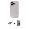 MARSİLYAN™- iPhone 13 Pro Max Kılıf Ufuk Minimal Özel Seri - Siyah Bilvis Hayalet Cam Ekran Koruyucu + Renkli Kamera Lens Koruma Cam - MI