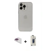 MARSİLYAN™- iPhone 13 Pro Max Kılıf Ufuk Minimal Özel Seri - Siyah Bilvis Hayalet Cam Ekran Koruyucu + Pers Alüminyum Kamera Lens - GI