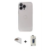 MARSİLYAN™- iPhone 13 Pro Max Kılıf Ufuk Minimal Özel Seri - Siyah Bilvis Hayalet Cam Ekran Koruyucu + Pers Alüminyum Kamera Lens - GD