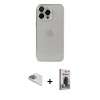 MARSİLYAN™- iPhone 13 Pro Max Kılıf Ufuk Minimal Özel Seri - Siyah Bilvis Hayalet Cam Ekran Koruyucu + Pers Alüminyum Kamera Lens - SABE