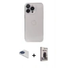 MARSİLYAN™- iPhone 13 Pro Max Kılıf Ufuk Minimal Özel Seri - Siyah Bilvis Hayalet Cam Ekran Koruyucu + Pers Alüminyum Kamera Lens - LT