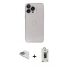 MARSİLYAN™- iPhone 13 Pro Max Kılıf Ufuk Minimal Özel Seri - Siyah Bilvis Hayalet Cam Ekran Koruyucu + Pers Alüminyum Kamera Lens - SABE