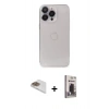 MARSİLYAN™- iPhone 13 Pro Max Kılıf Ufuk Minimal Özel Seri - Siyah Bilvis Hayalet Cam Ekran Koruyucu + Pers Alüminyum Kamera Lens - GD