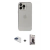 MARSİLYAN™- iPhone 13 Pro Max Kılıf Ufuk Minimal Özel Seri - Siyah Bilvis Hayalet Cam Ekran Koruyucu + Pers Alüminyum Kamera Lens - LT