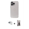 MARSİLYAN™- iPhone 13 Pro Max Kılıf Ufuk Minimal Özel Seri - Siyah Bilvis Hayalet Cam Ekran Koruyucu + Pers Alüminyum Kamera Lens - SABE