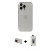 MARSİLYAN™- iPhone 13 Pro Max Kılıf Ufuk Minimal Özel Seri - Siyah Bilvis Hayalet Cam Ekran Koruyucu + Rainbow Kamera Lens Koruma Cam - KI