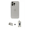 MARSİLYAN™- iPhone 13 Pro Max Kılıf Ufuk Minimal Özel Seri - Siyah Bilvis Hayalet Cam Ekran Koruyucu + Rainbow Kamera Lens Koruma Cam - REGD