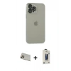 MARSİLYAN™- iPhone 13 Pro Max Kılıf Ufuk Minimal Özel Seri - Siyah Bilvis Hayalet Cam Ekran Koruyucu + Rainbow Kamera Lens Koruma Cam - REGD