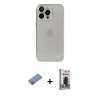 MARSİLYAN™- iPhone 13 Pro Max Kılıf Ufuk Minimal Özel Seri - Siyah Bilvis Hayalet Cam Ekran Koruyucu + Shine Kamera Lens Koruma Cam - PE
