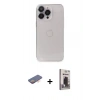 MARSİLYAN™- iPhone 13 Pro Max Kılıf Ufuk Minimal Özel Seri - Siyah Bilvis Hayalet Cam Ekran Koruyucu + Renkli Kamera Lens Koruma Cam - TU