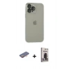MARSİLYAN™- iPhone 13 Pro Max Kılıf Ufuk Minimal Özel Seri - Siyah Bilvis Hayalet Cam Ekran Koruyucu + Renkli Kamera Lens Koruma Cam - TU