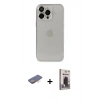 MARSİLYAN™- iPhone 13 Pro Max Kılıf Ufuk Minimal Özel Seri - Siyah Bilvis Hayalet Cam Ekran Koruyucu + Renkli Kamera Lens Koruma Cam - TU