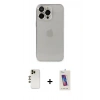 MARSİLYAN™- iPhone 13 Pro Max Kılıf Ufuk Minimal Özel Seri - Siyah Joko 5D Cam + Shine Kamera Lens - GD