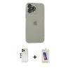 MARSİLYAN™- iPhone 13 Pro Max Kılıf Ufuk Minimal Özel Seri - Siyah Joko 5D Cam + Shine Kamera Lens - GD