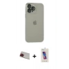 MARSİLYAN™- iPhone 13 Pro Max Kılıf Ufuk Minimal Özel Seri - Siyah Joko 5D Cam + Rainbow Kamera Lens Koruma Cam - KI