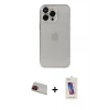 MARSİLYAN™- iPhone 13 Pro Max Kılıf Ufuk Minimal Özel Seri - Siyah Joko 5D Cam + Rainbow Kamera Lens Koruma Cam - KI
