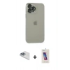 MARSİLYAN™- iPhone 13 Pro Max Kılıf Ufuk Minimal Özel Seri - Siyah Joko 5D Cam + Pers Alüminyum Kamera Lens - SABE