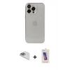 MARSİLYAN™- iPhone 13 Pro Max Kılıf Ufuk Minimal Özel Seri - Siyah Joko 5D Cam + Pers Alüminyum Kamera Lens - SABE