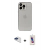 MARSİLYAN™- iPhone 13 Pro Max Kılıf Ufuk Minimal Özel Seri - Siyah Joko 5D Cam + Pers Alüminyum Kamera Lens - LT