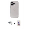 MARSİLYAN™- iPhone 13 Pro Max Kılıf Ufuk Minimal Özel Seri - Siyah Joko 5D Cam + Pers Alüminyum Kamera Lens - SABE