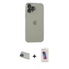 MARSİLYAN™- iPhone 13 Pro Max Kılıf Ufuk Minimal Özel Seri - Siyah Joko 5D Cam + Rainbow Kamera Lens Koruma Cam - MI
