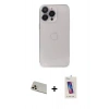 MARSİLYAN™- iPhone 13 Pro Max Kılıf Ufuk Minimal Özel Seri - Siyah Joko 5D Cam + Rainbow Kamera Lens Koruma Cam - REGD
