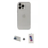 MARSİLYAN™- iPhone 13 Pro Max Kılıf Ufuk Minimal Özel Seri - Siyah Joko 5D Cam + Rainbow Kamera Lens Koruma Cam - MI