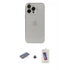 MARSİLYAN™- iPhone 13 Pro Max Kılıf Ufuk Minimal Özel Seri - Siyah Joko 5D Cam + Renkli Kamera Lens Koruma Cam - TU