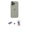 MARSİLYAN™- iPhone 13 Pro Max Kılıf Ufuk Minimal Özel Seri - Siyah Joko 5D Cam + Renkli Kamera Lens Koruma Cam - SI