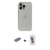 MARSİLYAN™- iPhone 13 Pro Max Kılıf Ufuk Minimal Özel Seri - Siyah Joko 5D Cam + Renkli Kamera Lens Koruma Cam - YL