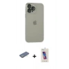 MARSİLYAN™- iPhone 13 Pro Max Kılıf Ufuk Minimal Özel Seri - Siyah Joko 5D Cam + Renkli Kamera Lens Koruma Cam - YL