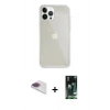 MARSİLYAN™- iPhone 13 Pro Max Kılıf Vadi Asil Prime - Şeffaf 360 Full Body Arka Koruyucu + Gökkuşağı Pers Alüminyum Kamera Lens