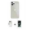 MARSİLYAN™- iPhone 13 Pro Max Kılıf Vadi Asil Prime - Şeffaf 360 Full Body Arka Koruyucu + Shine Kamera Lens - GD