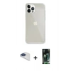 MARSİLYAN™- iPhone 13 Pro Max Kılıf Vadi Asil Prime - Şeffaf 360 Full Body Arka Koruyucu + Pers Alüminyum Kamera Lens - LT