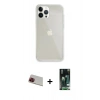 MARSİLYAN™- iPhone 13 Pro Max Kılıf Vadi Asil Prime - Şeffaf 360 Full Body Arka Koruyucu + Rainbow Kamera Lens Koruma Cam - KI