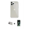 MARSİLYAN™- iPhone 13 Pro Max Kılıf Vadi Asil Prime - Şeffaf 360 Full Body Arka Koruyucu + Rainbow Kamera Lens Koruma Cam - MR