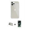 MARSİLYAN™- iPhone 13 Pro Max Kılıf Vadi Asil Prime - Şeffaf 360 Full Body Arka Koruyucu + Rainbow Kamera Lens Koruma Cam - REGD