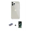 MARSİLYAN™- iPhone 13 Pro Max Kılıf Vadi Asil Prime - Şeffaf 360 Full Body Arka Koruyucu + Renkli Kamera Lens Koruma Cam - TU