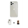 MARSİLYAN™- iPhone 13 Pro Max Kılıf Vadi Asil Prime - Şeffaf Maxco Cam Ekran Koruyucu + Shine Kamera Lens - GD