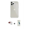 MARSİLYAN™- iPhone 13 Pro Max Kılıf Vadi Asil Prime - Şeffaf Pasifik Cam Ekran Koruyucu + Pers Alüminyum Kamera Lens - KI