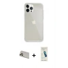 MARSİLYAN™- iPhone 13 Pro Max Kılıf Vadi Asil Prime - Şeffaf Pasifik Cam Ekran Koruyucu + Rainbow Kamera Lens Koruma Cam - REGD