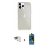 MARSİLYAN™- iPhone 13 Pro Max Kılıf Vadi Asil Prime - Siyah 18D Cam Ekran Koruyucu + Pers Alüminyum Kamera Lens - GD
