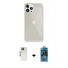 MARSİLYAN™- iPhone 13 Pro Max Kılıf Vadi Asil Prime - Siyah 18D Cam Ekran Koruyucu + Shine Kamera Lens - GD