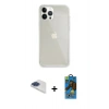 MARSİLYAN™- iPhone 13 Pro Max Kılıf Vadi Asil Prime - Siyah 18D Cam Ekran Koruyucu + Pers Alüminyum Kamera Lens - LT