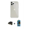 MARSİLYAN™- iPhone 13 Pro Max Kılıf Vadi Asil Prime - Siyah 18D Cam Ekran Koruyucu + Raze Metal Kamera Lens - GD