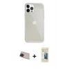 MARSİLYAN™- iPhone 13 Pro Max Kılıf Vadi Asil Prime - Siyah 6D Mat Seramik Hayalet Nano Ekran Koruyucu + Rainbow Kamera Lens Koruma Cam - KI