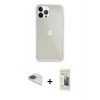 MARSİLYAN™- iPhone 13 Pro Max Kılıf Vadi Asil Prime - Siyah 6D Mat Seramik Hayalet Nano Ekran Koruyucu + Pers Alüminyum Kamera Lens - GI